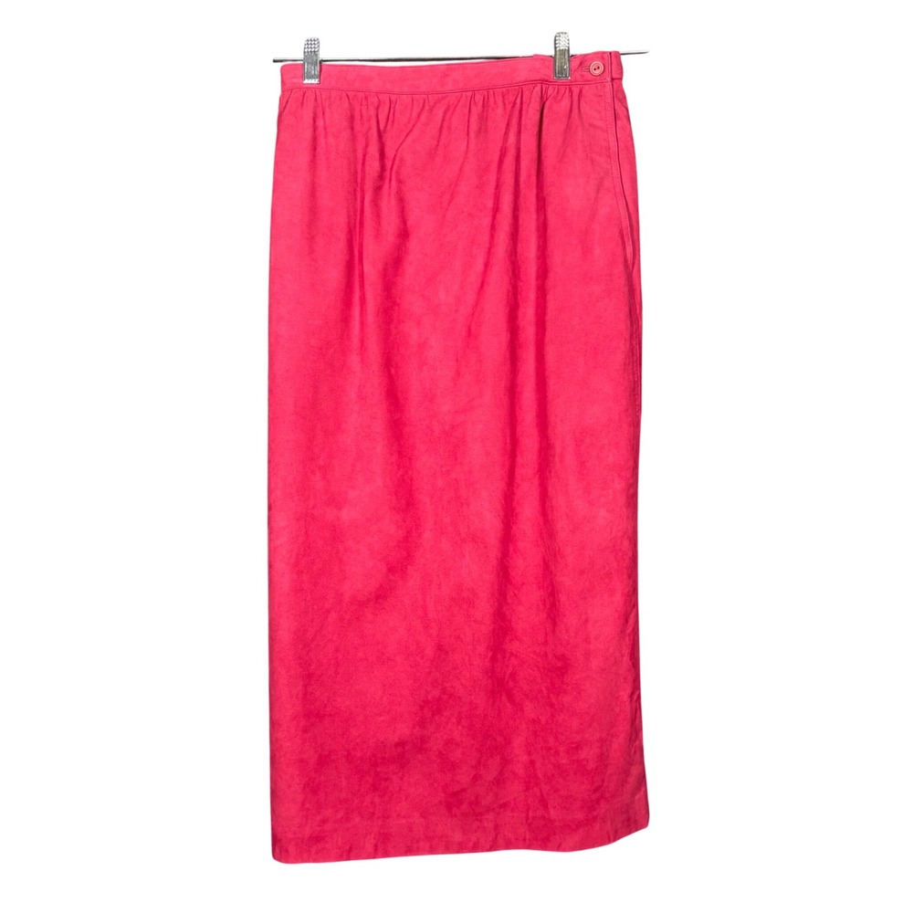 Vintage Weathervane Pink Suedemark II Midi Skirt Size 8 Made in USA